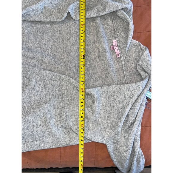 Calypso St. Barth CashmereLight Gray Open Front Long Cardigan Sweater Size XS Wo - Picture 7 of 9